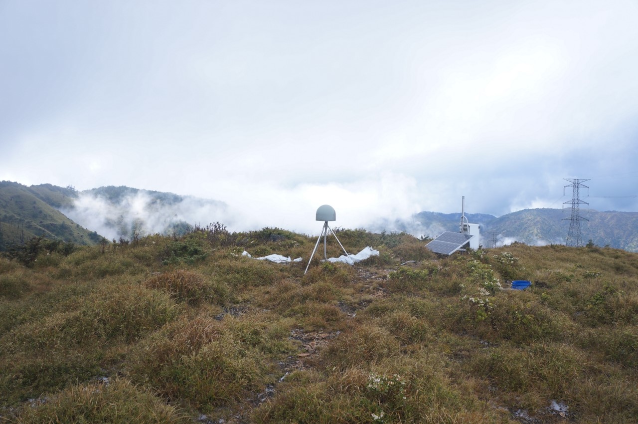 Figure: The GPS station at Chi-Tsai Hu (the rainbow lake), Nantou. Credit: Mr. Hsuan-Han Su.