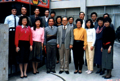 1986年的生物處同仁，當時的國科會在廣州街的廣博大樓， 大多數同仁還在青春年華。