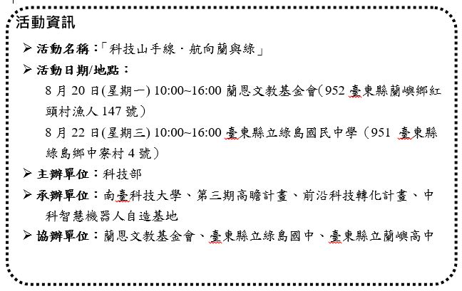 科技浪潮席捲「蘭」「綠」！－科技山手線．航向蘭與綠－