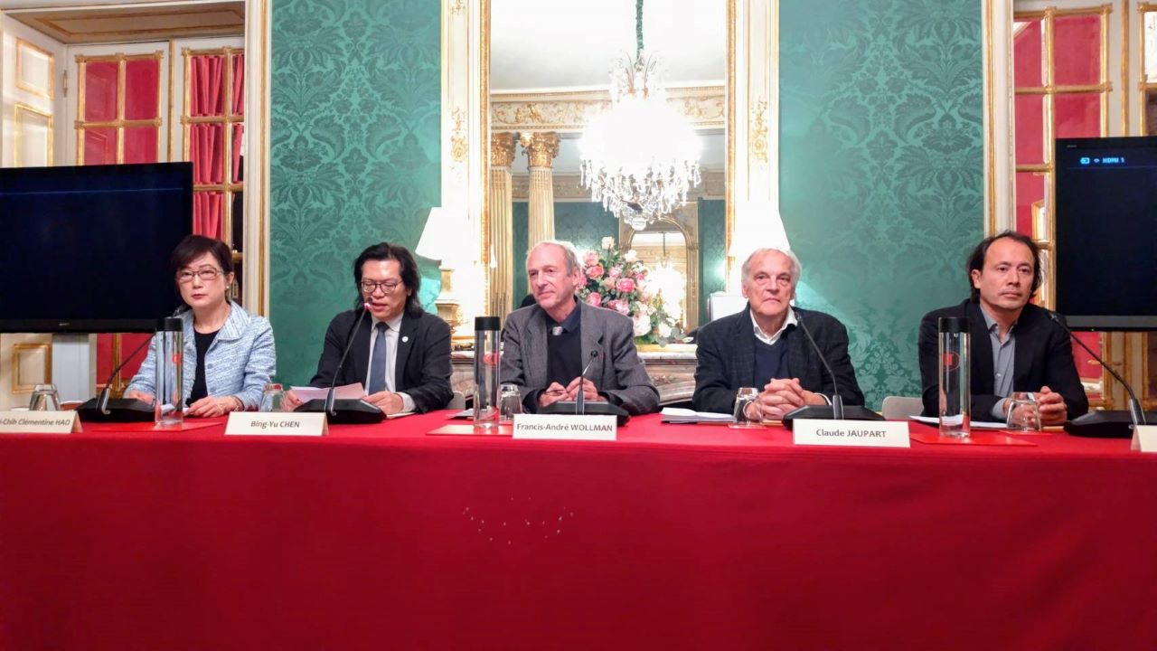 第27屆臺法科技獎頒獎典禮於法國舉行，由駐法國代表處大使郝培芝、國科會副主委陳炳宇及法蘭西自然科學院國際事務副院長Francis-André Wollman共同主持。