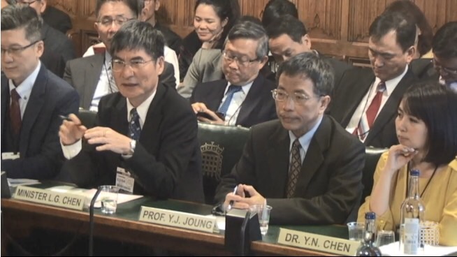 科技部長陳良基受邀出席英國國會聽證會  分享臺灣科技發展及教育經驗